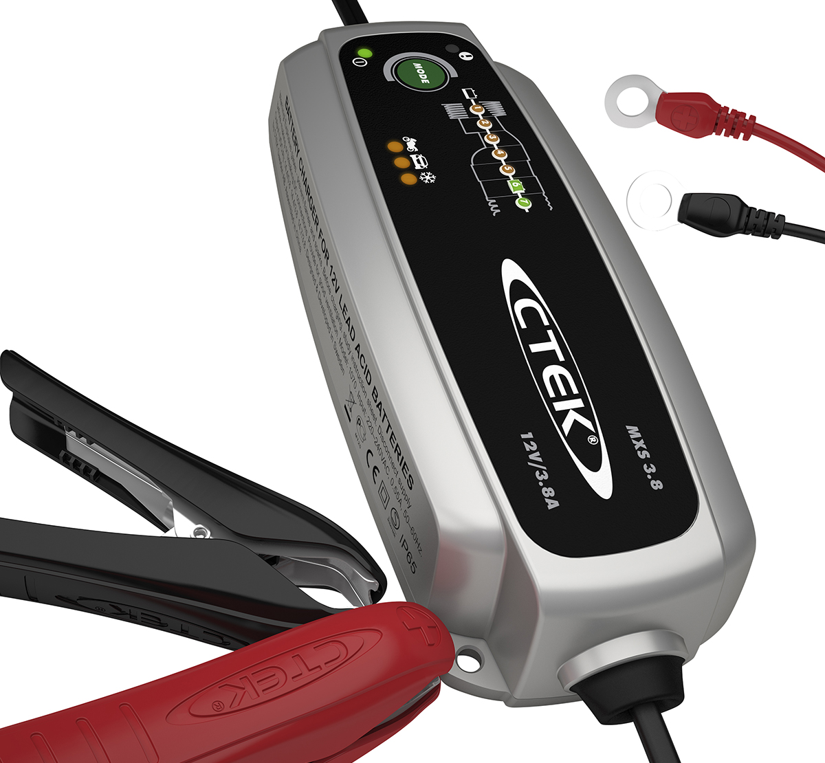 Ctek MXS 3.8 12V Battery Charger for motorcycles and cars